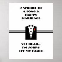 7 Words To A Long And Happy Marriage - Poster