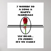 7 Words To A Long And Happy Marriage - Poster