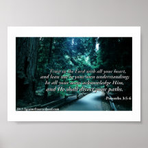 7" x 5" Agrainofmustardseed.com Scripture Picture Poster