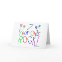 7 Year Olds Rock ! cards