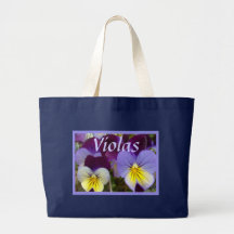 7a Blue Yellow Purple Violas Tote Bag
