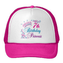 7ème Princesse d'anniversaire Casquettes