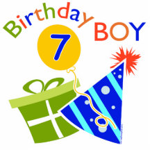 7th Birthday - Birthday Boy Photo Cut Outs