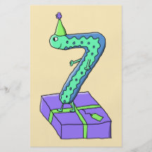 7th Birthday Cartoon. Full Color Flyer