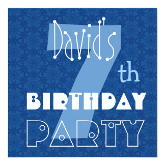 7th birthday for boys invitations amp announcements zazzle invitation card 7th birthday boy
