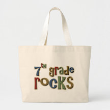 7th Grade Rocks Seventh Canvas Bags