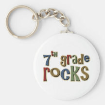 7th Grade Rocks Seventh Key Chain