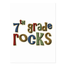 7th Grade Rocks Seventh Postcards