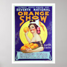 7th National Orange Show 1917 Poster