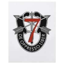 7th Special Forces Group Crest Personalized Flyer
