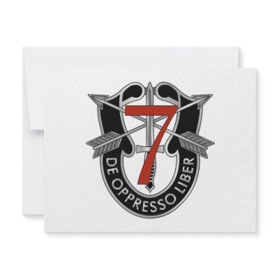 7th Special Forces Group Crest Custom Invitations by combatcustomize