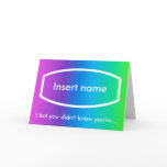 800,000,000 seconds card (personalised front)