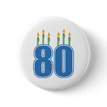80 Birthday Candles (Blue / Green)