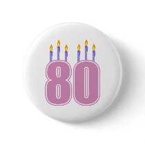80 Birthday Candles (Pink / Purple)