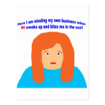 80 bites me in the ass postcards