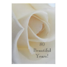 80 célébrations d'anniversaire de BeautifulYears/r Carton D'invitation