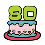 80 Year Old Birthday Cake t-shirts