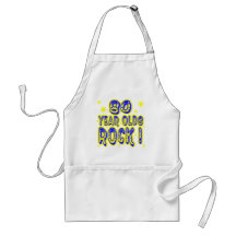 80 Year Olds Rock! (Blue) Apron