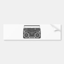 80s Boombox Bumper Sticker