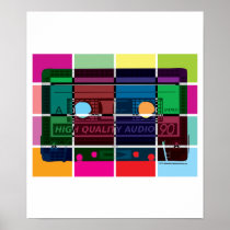 80's Cassette Colour Blocks