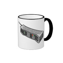 80s Cellphone with Text Mugs