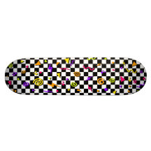 80's Chequerboard Skate Board Deck