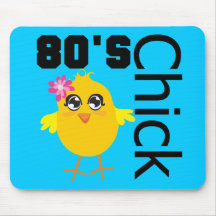 80's Chick Mouse Pad