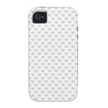 80s flannel grey hearts emo girly grunge pattern Case-Mate iPhone 4 covers