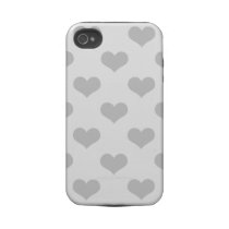 80s flannel grey hearts emo girly grunge pattern case-mate iphone 3 case