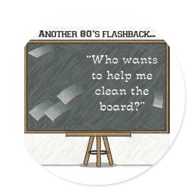 80s Flashback - Chalkboard Stickers by LoriOriginals