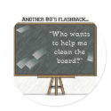 80s Flashback - Chalkboard stickers