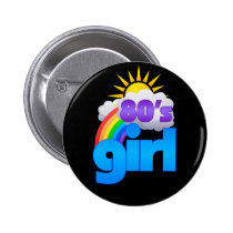 80s Girl buttons