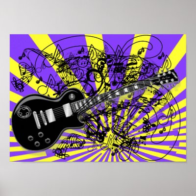 80s Guitar Shocker -Choose any colour background by samack