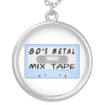 80s Metal Mix Tape Cassette Custom Jewelry