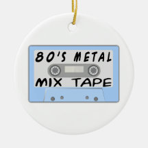 80s Metal Mix Tape Cassette Christmas Tree Ornaments