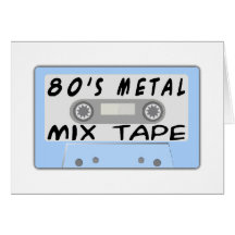 80s Metal Mix Tape Greeting Card