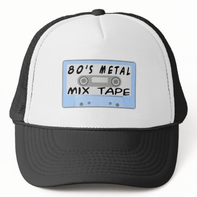 80s Metal Mix Tape Hat by goldnsun