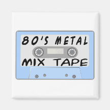 80s Metal Mix Tape Refrigerator Magnet