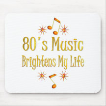 80s Music Brightens My Life Mouse Pad