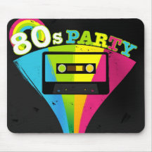 80s Party Background Mouse Pads