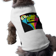 80s Party Background Pet Tee
