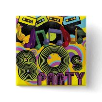 80s Party Pins