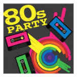 80s party invitations