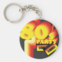 80s Party Keychains