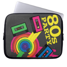 80s party laptop sleeves