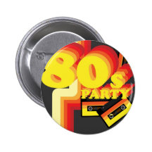 80s Party Pins