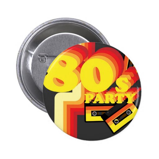 80s Party Pins