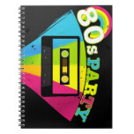 80s Party Spiral Note Book
