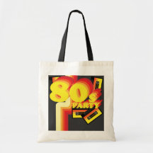 80s Party Tote Bags
