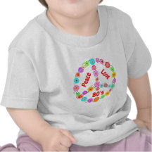 80s Peace Love Shirts
